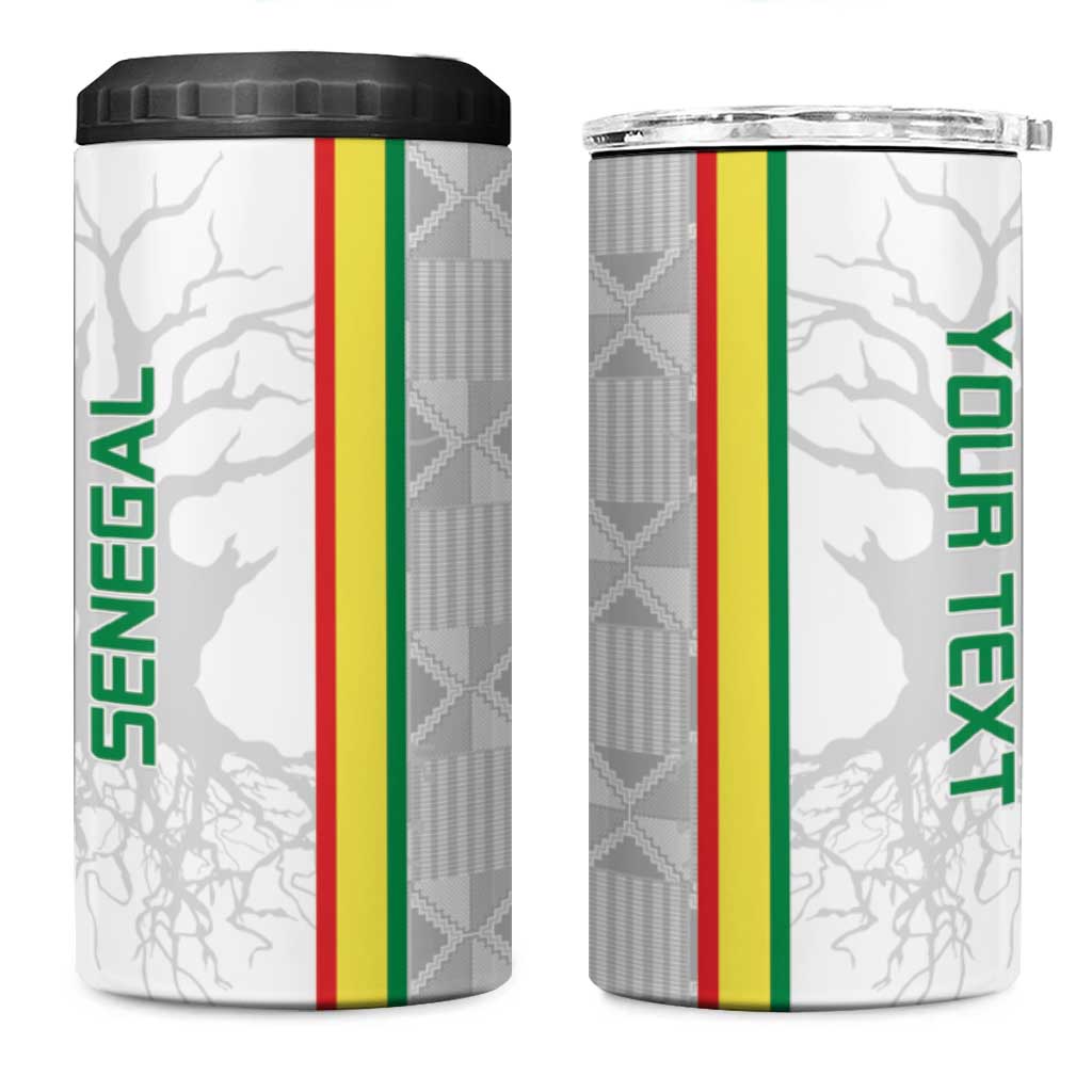 Custom Senegal Football 4 in 1 Can Cooler Tumbler We Are Champions LT15