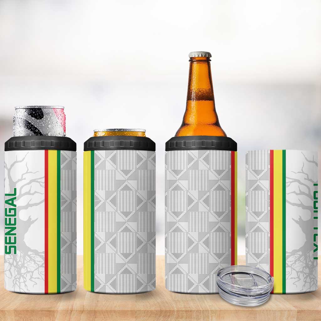 Custom Senegal Football 4 in 1 Can Cooler Tumbler We Are Champions LT15