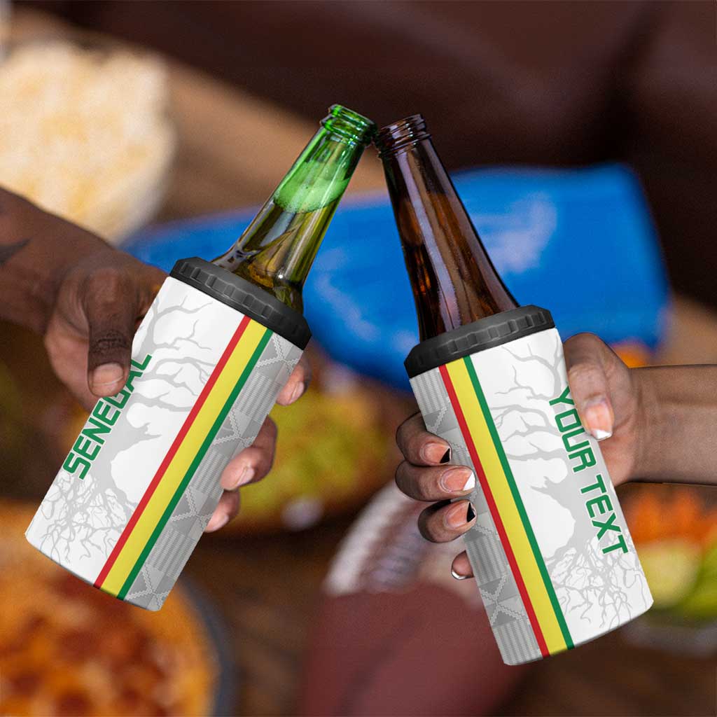 Custom Senegal Football 4 in 1 Can Cooler Tumbler We Are Champions LT15