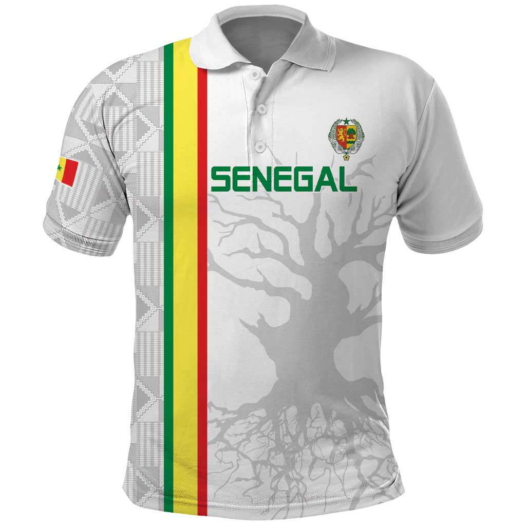 Custom Senegal Football Polo Shirt Road To Champions LT15