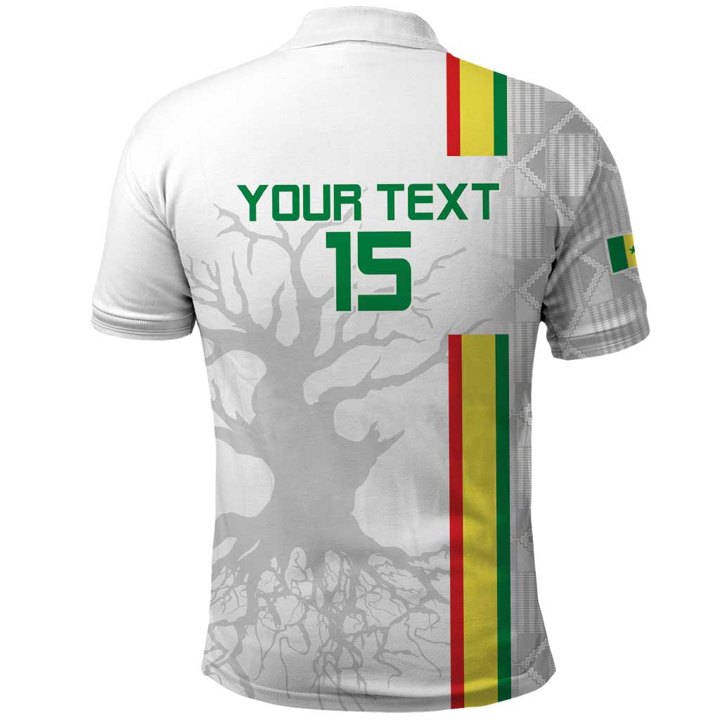 Custom Senegal Football Polo Shirt Road To Champions LT15