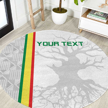 Custom Senegal Football Round Carpet We Are Champions LT15