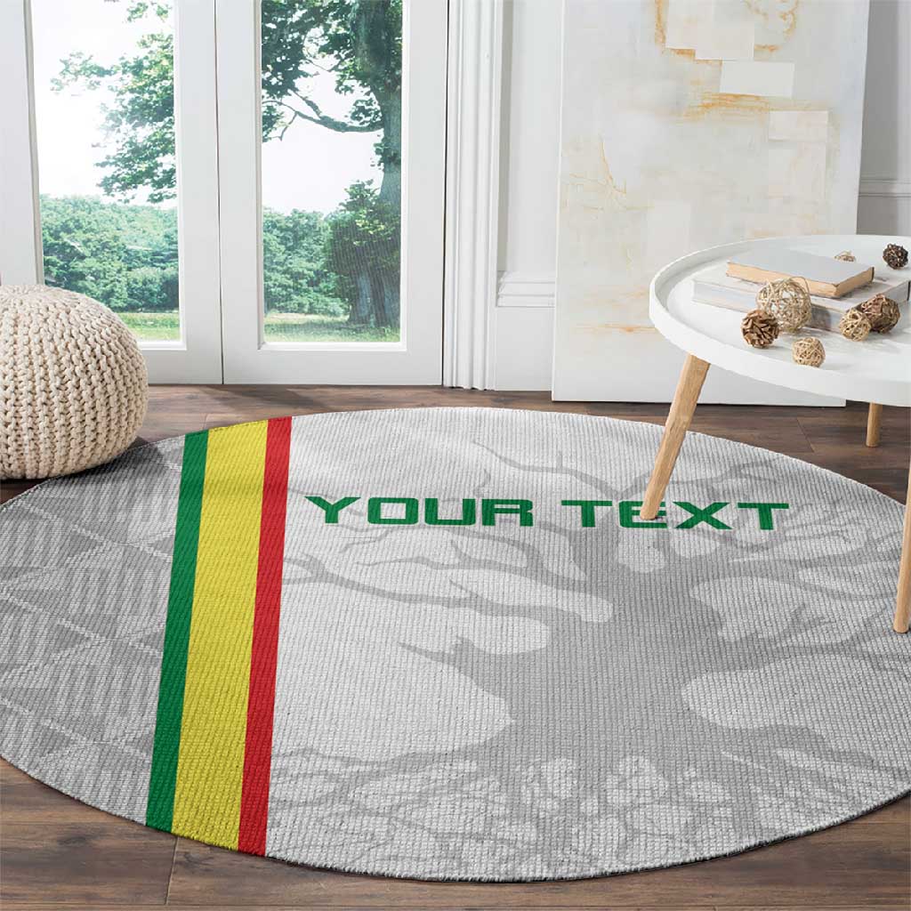 Custom Senegal Football Round Carpet We Are Champions LT15