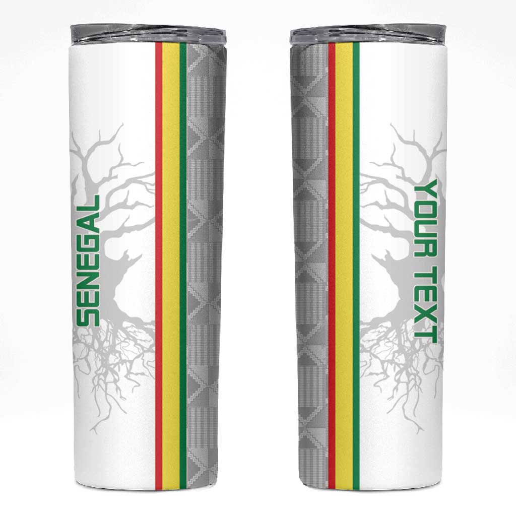 Custom Senegal Football Skinny Tumbler We Are Champions LT15