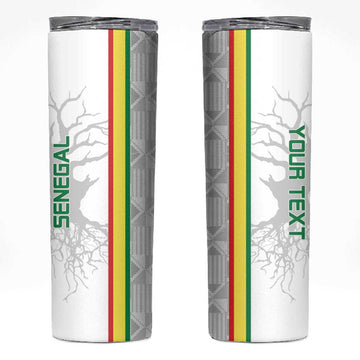 Custom Senegal Football Skinny Tumbler We Are Champions LT15