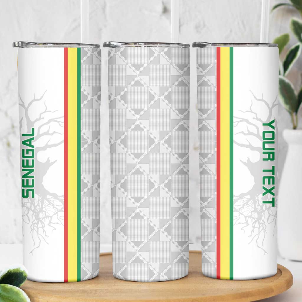 Custom Senegal Football Skinny Tumbler We Are Champions LT15