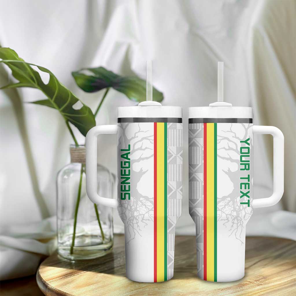 Custom Senegal Football Tumbler With Handle We Are Champions LT15