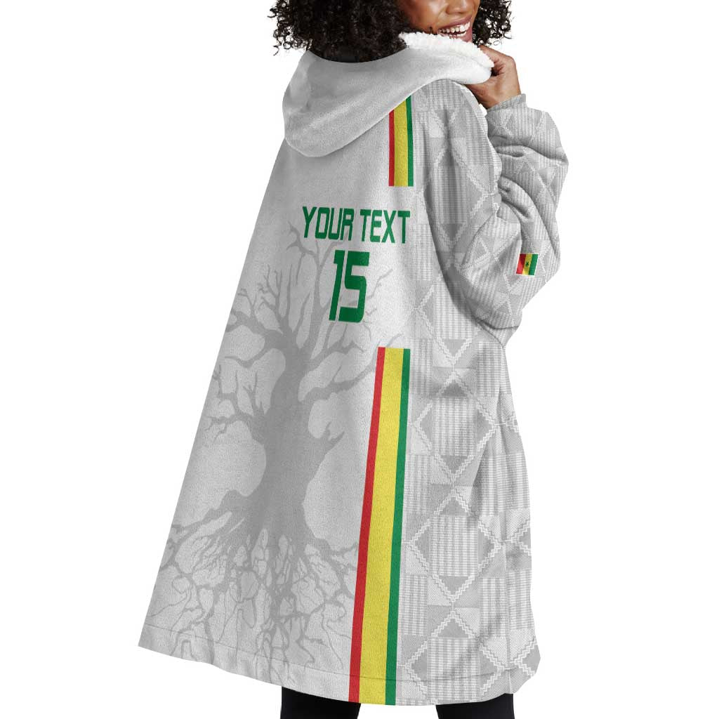 Custom Senegal Football Wearable Blanket Hoodie We Are Champions LT15