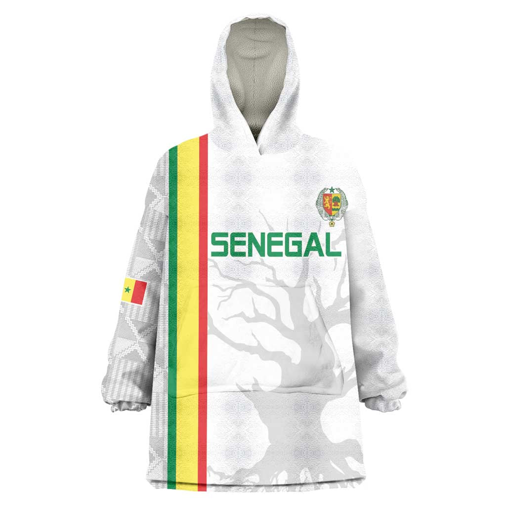 Custom Senegal Football Wearable Blanket Hoodie We Are Champions LT15