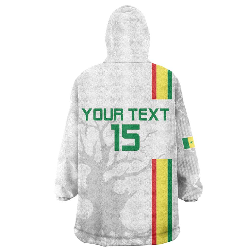 Custom Senegal Football Wearable Blanket Hoodie We Are Champions LT15