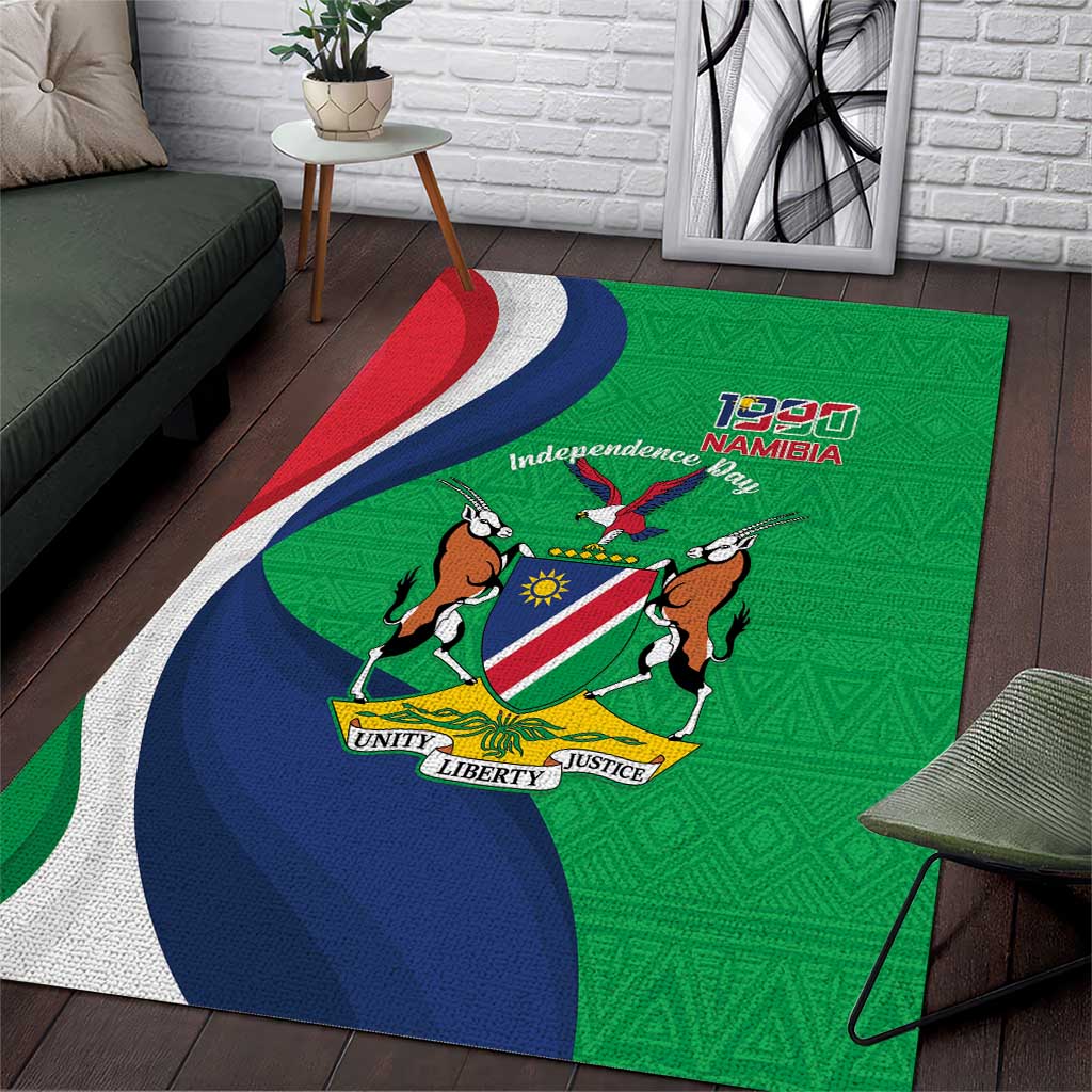 Personalised Namibia Area Rug 35th Anniversary Independence Day LT15