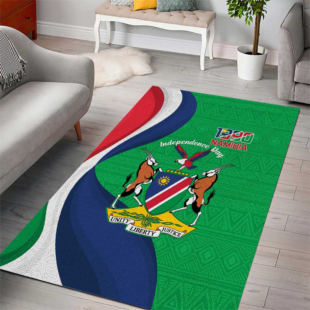 Personalised Namibia Area Rug 35th Anniversary Independence Day LT15