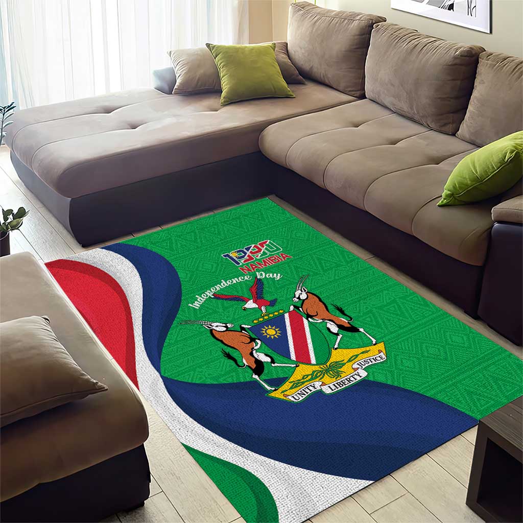 Personalised Namibia Area Rug 35th Anniversary Independence Day LT15