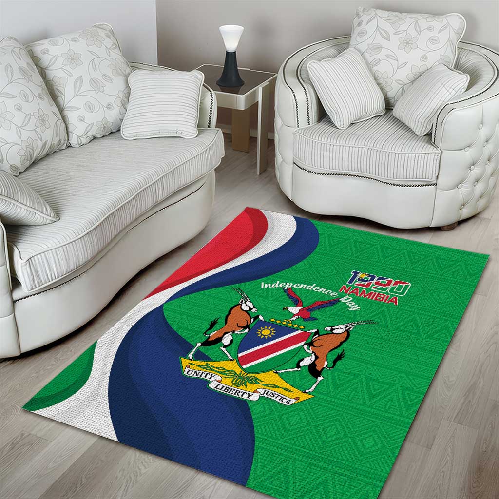 Personalised Namibia Area Rug 35th Anniversary Independence Day LT15