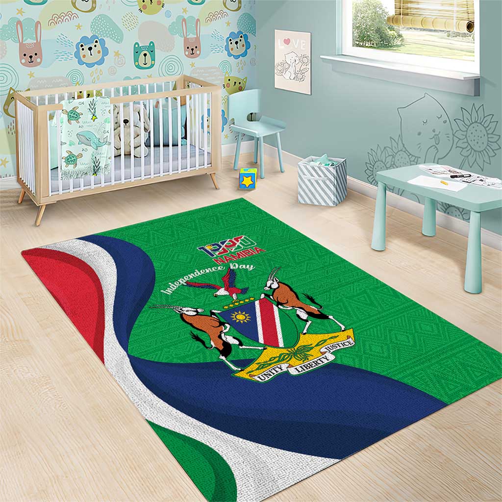 Personalised Namibia Area Rug 35th Anniversary Independence Day LT15