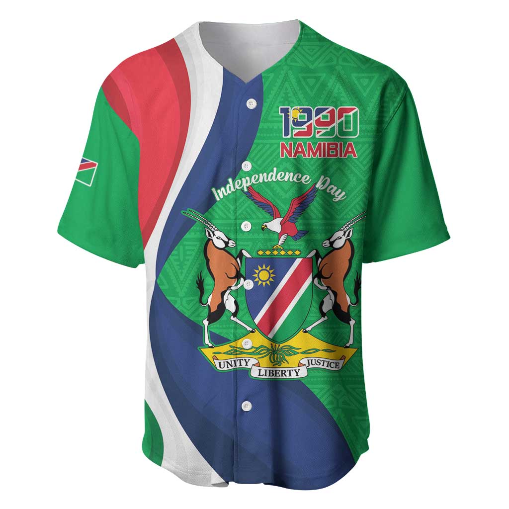 Personalised Namibia Baseball Jersey 35th Anniversary Independence Day LT15