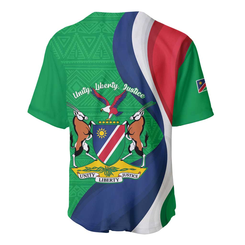 Personalised Namibia Baseball Jersey 35th Anniversary Independence Day LT15