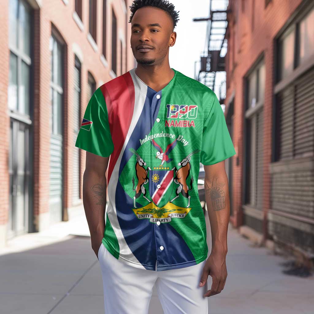 Personalised Namibia Baseball Jersey 35th Anniversary Independence Day LT15
