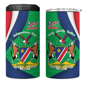 Personalised Namibia 4 in 1 Can Cooler Tumbler 35th Anniversary Independence Day LT15