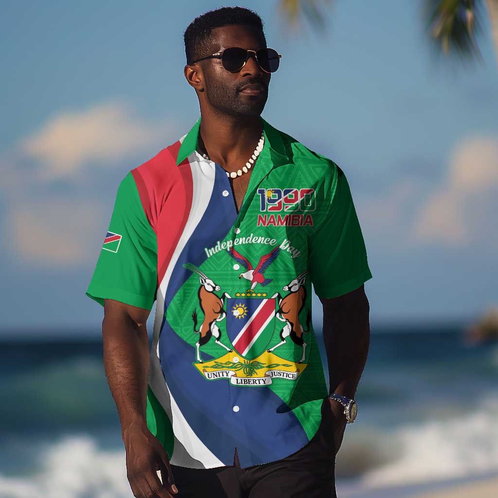 Personalised Namibia Hawaiian Shirt 35th Anniversary Independence Day LT15