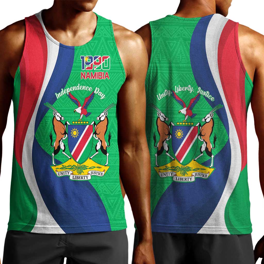 Personalised Namibia Men Tank Top 35th Anniversary Independence Day LT15