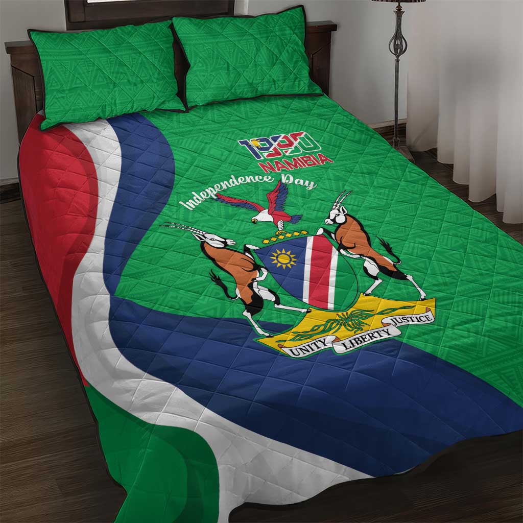 Personalised Namibia Quilt Bed Set 35th Anniversary Independence Day LT15