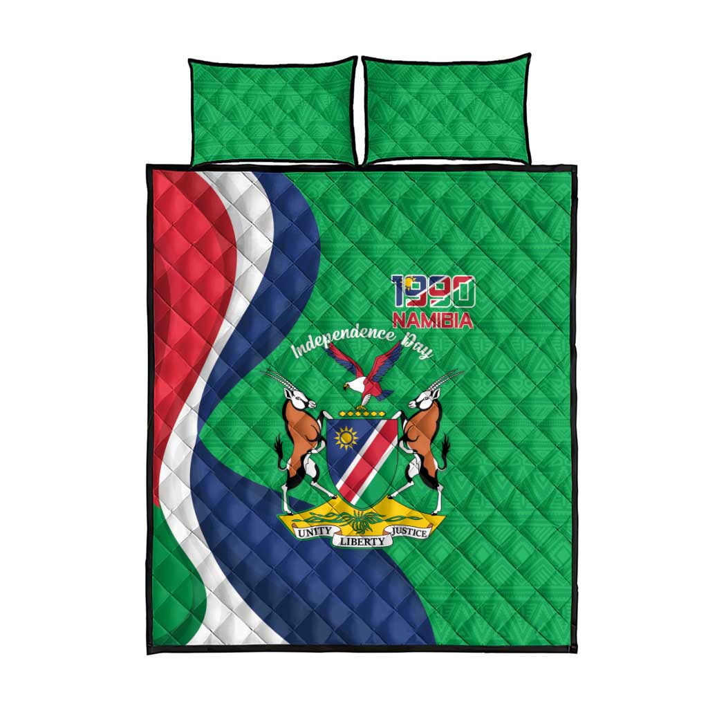 Personalised Namibia Quilt Bed Set 35th Anniversary Independence Day LT15