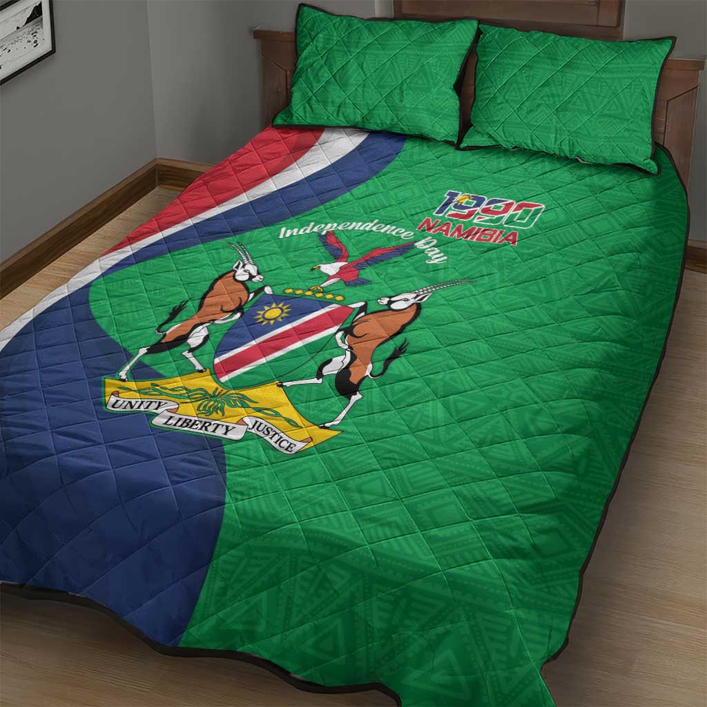 Personalised Namibia Quilt Bed Set 35th Anniversary Independence Day LT15