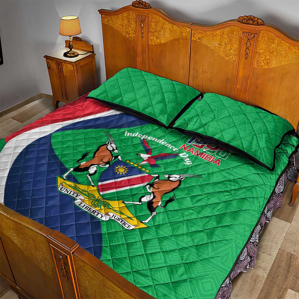 Personalised Namibia Quilt Bed Set 35th Anniversary Independence Day LT15