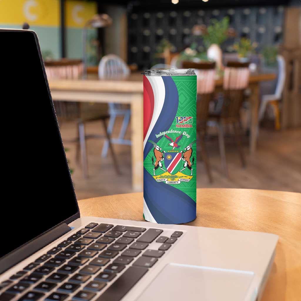 Personalised Namibia Skinny Tumbler 35th Anniversary Independence Day LT15