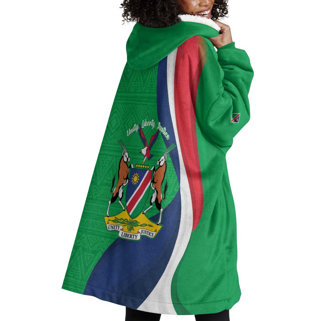 Personalised Namibia Wearable Blanket Hoodie 35th Anniversary Independence Day LT15