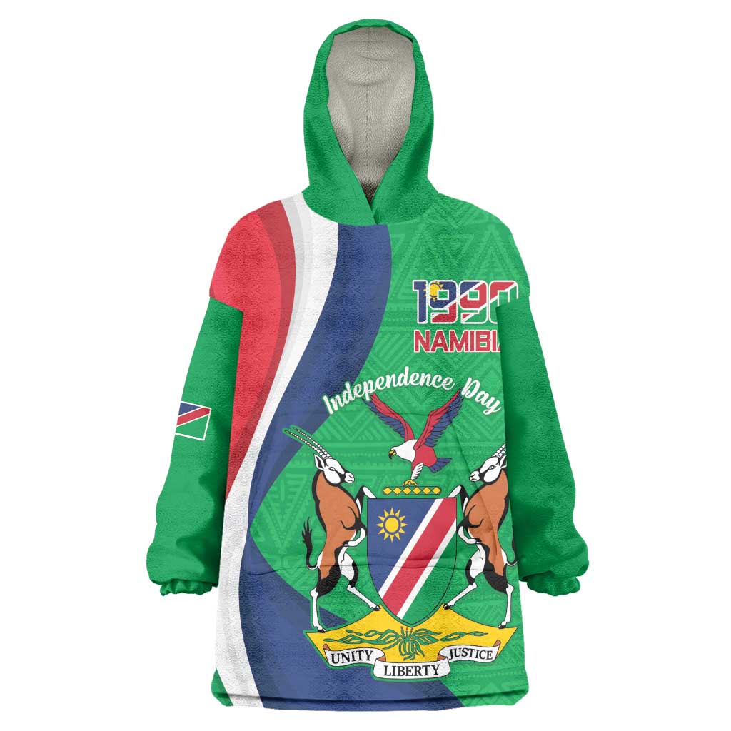 Personalised Namibia Wearable Blanket Hoodie 35th Anniversary Independence Day LT15