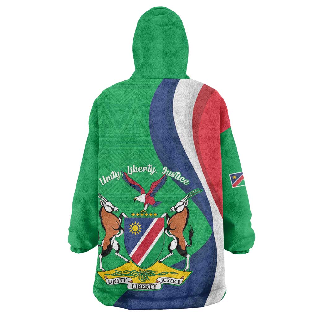 Personalised Namibia Wearable Blanket Hoodie 35th Anniversary Independence Day LT15