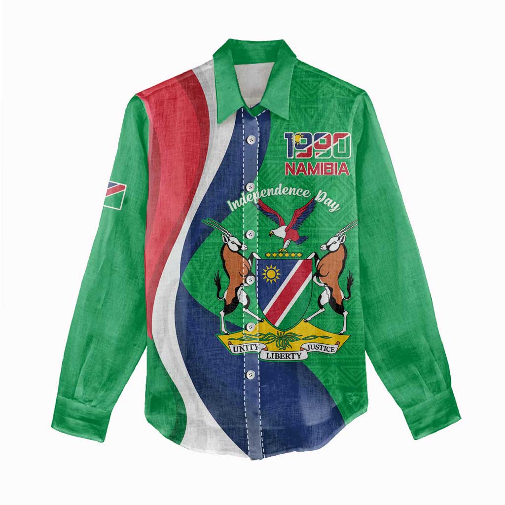 Personalised Namibia Women Casual Shirt 35th Anniversary Independence Day LT15