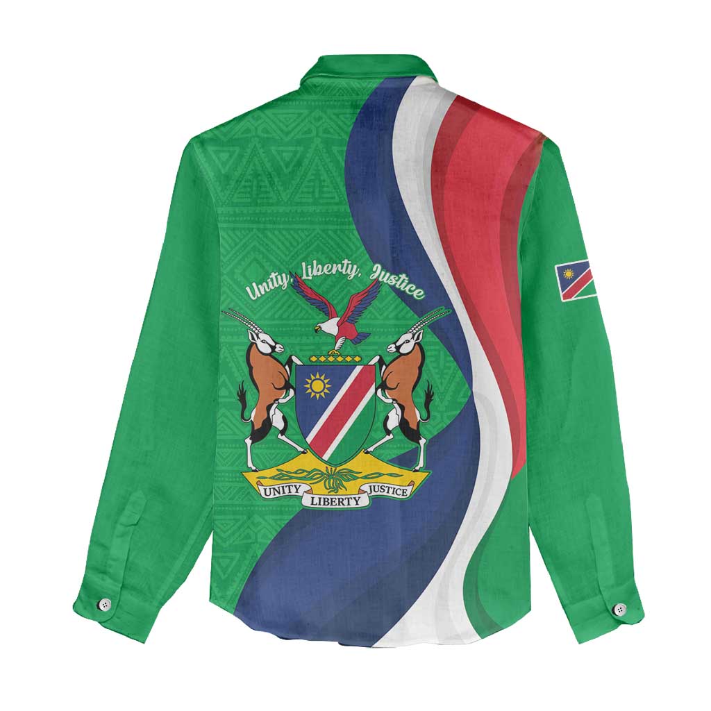 Personalised Namibia Women Casual Shirt 35th Anniversary Independence Day LT15