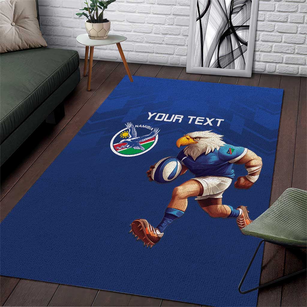 Namibia Rugby Custom Area Rug Eagle Mascot - Sporty Style LT15