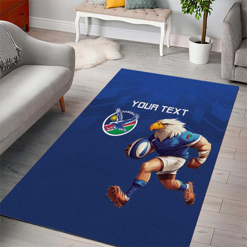 Namibia Rugby Custom Area Rug Eagle Mascot - Sporty Style LT15