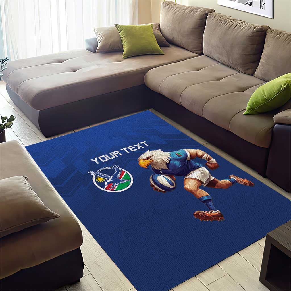 Namibia Rugby Custom Area Rug Eagle Mascot - Sporty Style LT15