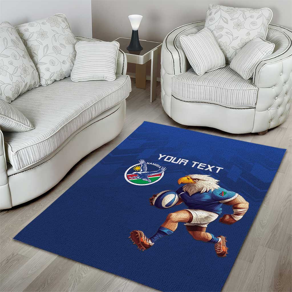 Namibia Rugby Custom Area Rug Eagle Mascot - Sporty Style LT15