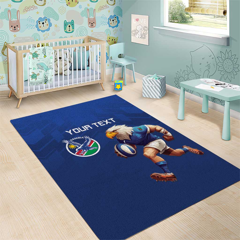 Namibia Rugby Custom Area Rug Eagle Mascot - Sporty Style LT15