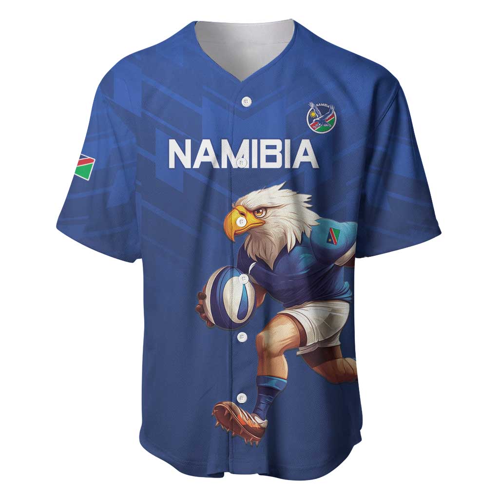 Namibia Rugby Custom Baseball Jersey Eagle Mascot - Sporty Style LT15