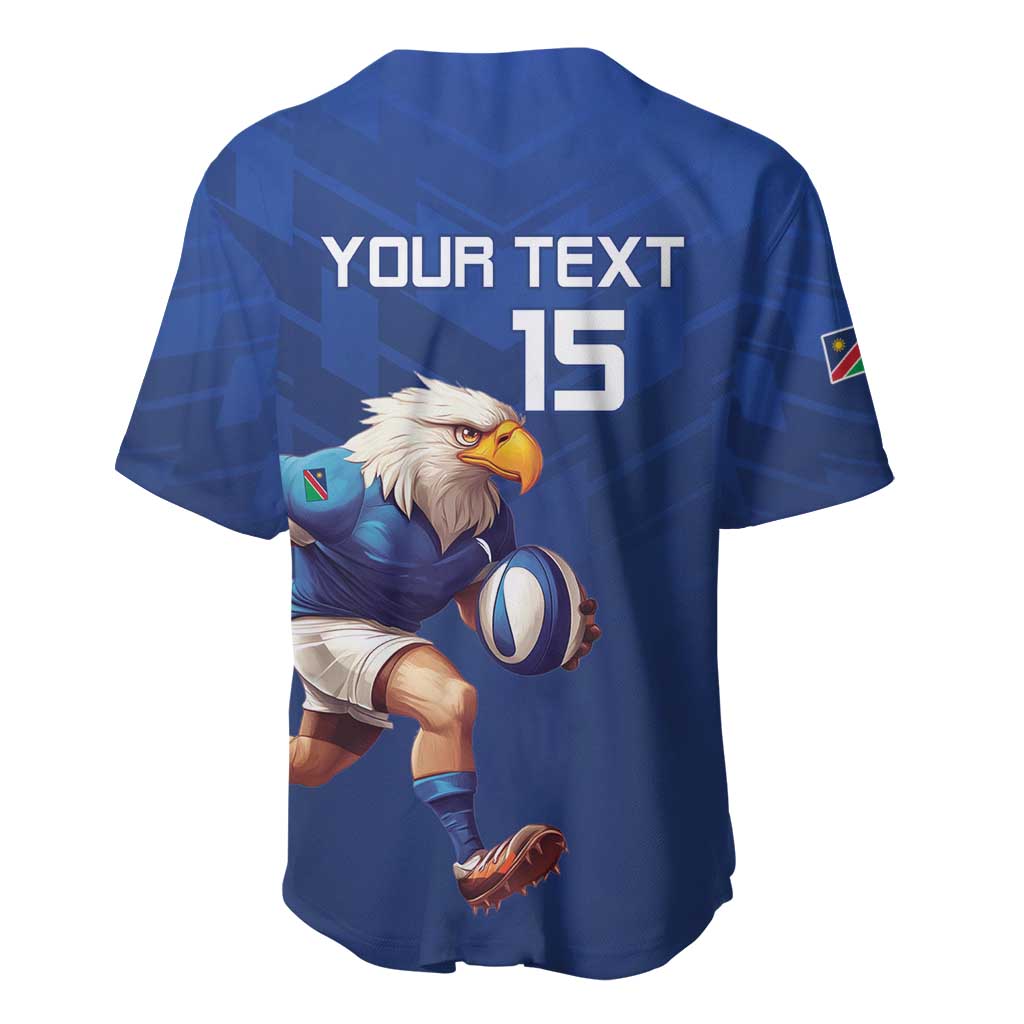 Namibia Rugby Custom Baseball Jersey Eagle Mascot - Sporty Style LT15