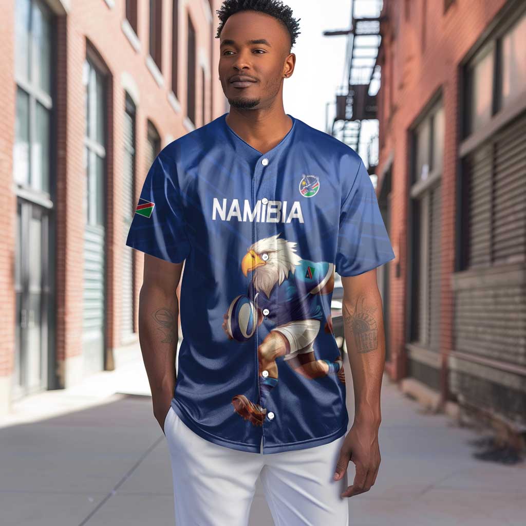 Namibia Rugby Custom Baseball Jersey Eagle Mascot - Sporty Style LT15
