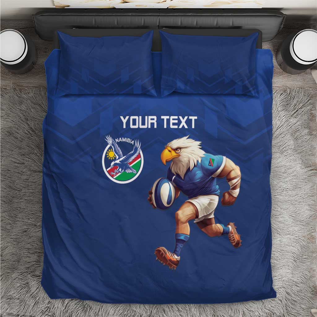 Namibia Rugby Custom Bedding Set Eagle Mascot - Sporty Style LT15