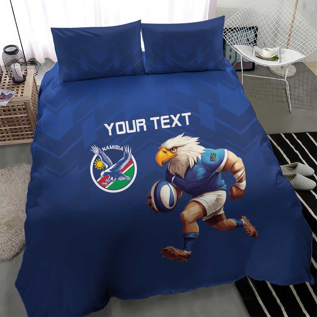 Namibia Rugby Custom Bedding Set Eagle Mascot - Sporty Style LT15