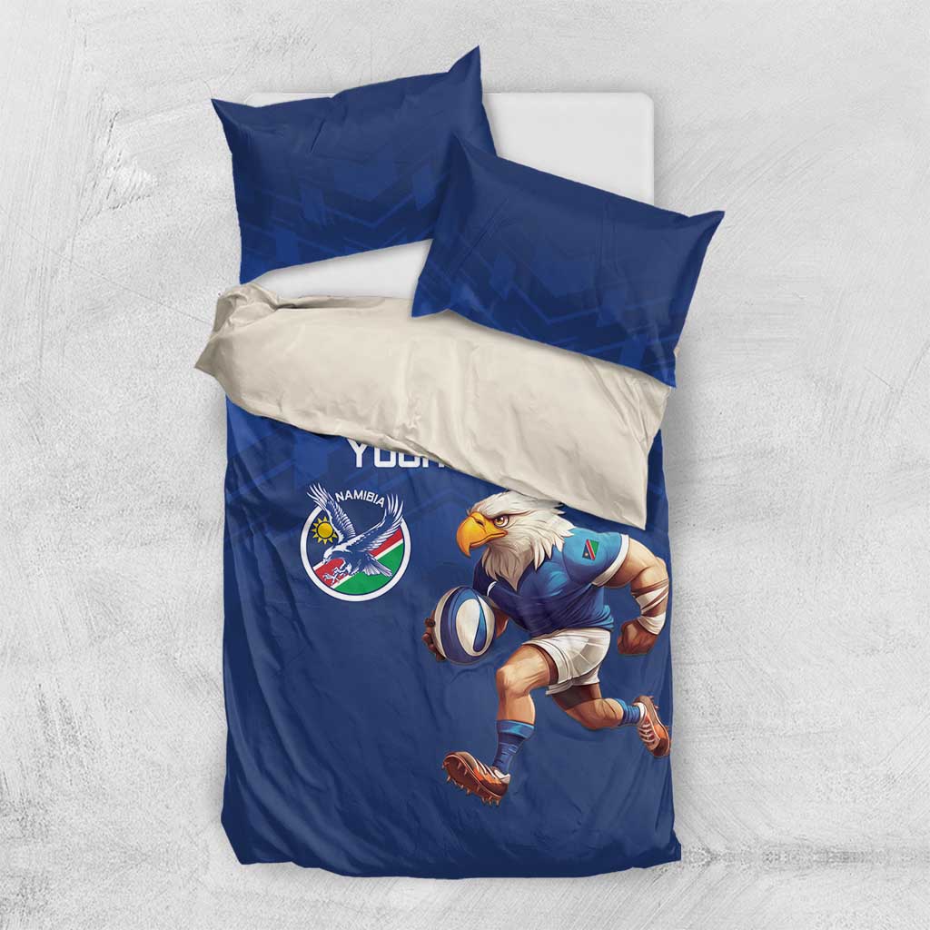 Namibia Rugby Custom Bedding Set Eagle Mascot - Sporty Style LT15
