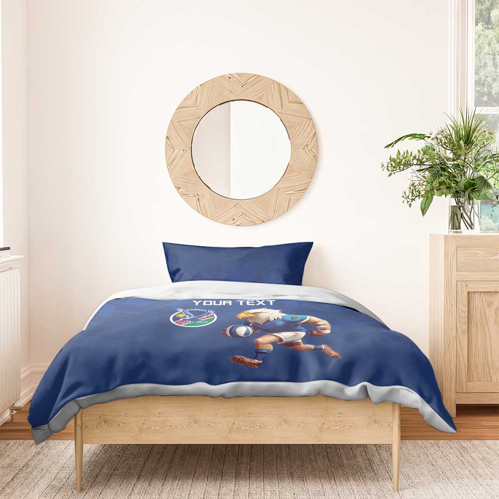 Namibia Rugby Custom Bedding Set Eagle Mascot - Sporty Style LT15