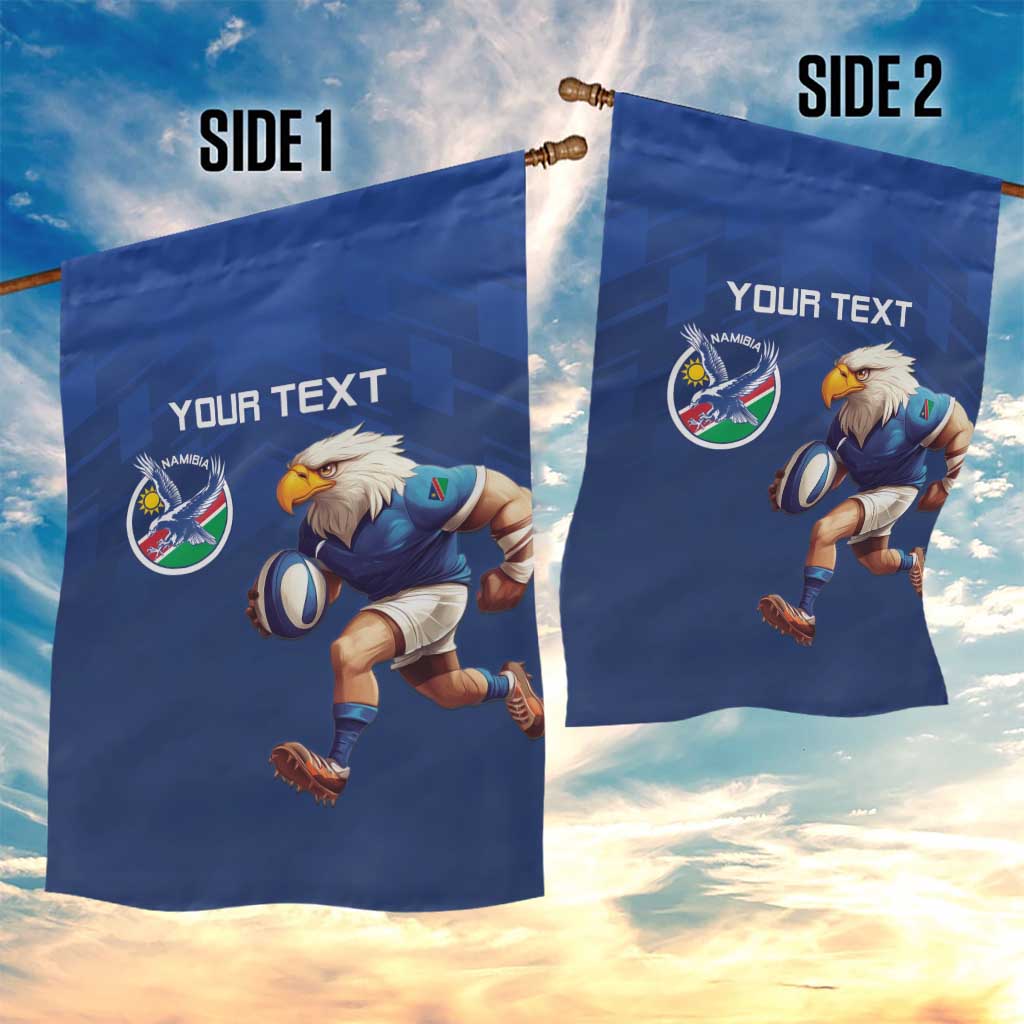 Namibia Rugby Custom Garden Flag Eagle Mascot - Sporty Style LT15