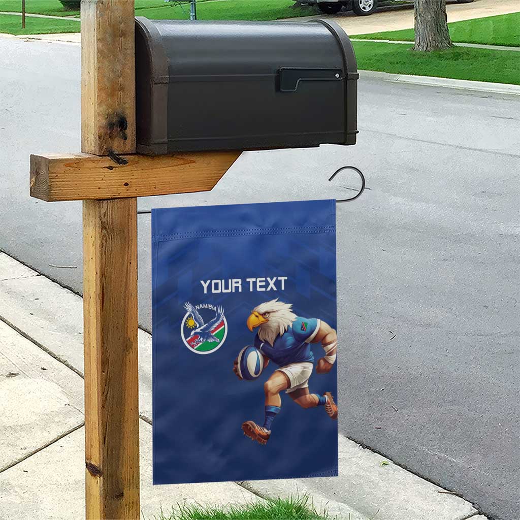 Namibia Rugby Custom Garden Flag Eagle Mascot - Sporty Style LT15