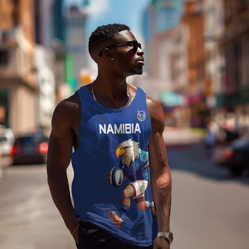 Namibia Rugby Custom Men Tank Top Eagle Mascot - Sporty Style LT15